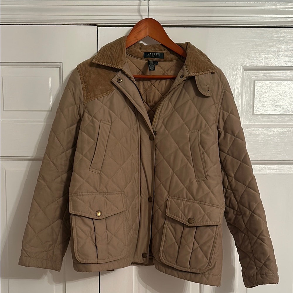 Ralph Lauren Women's Quilted Tan Jacket